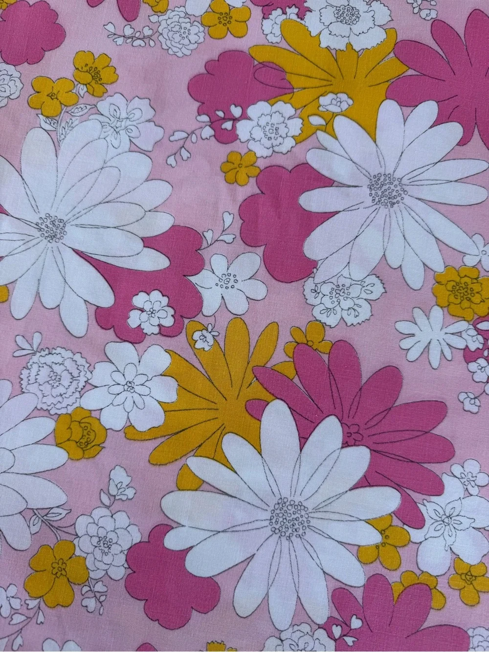 VTG Cannon Monticello Pink Blossom Festival 2-Piece Sheet Set Flower Power READ